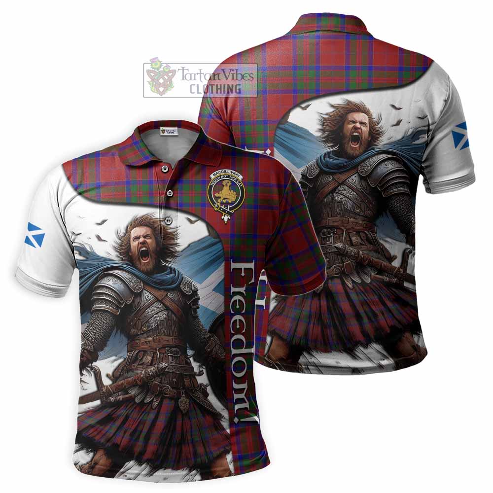 Tartan Vibes Clothing MacGillivray (McGillivray) Crest Tartan Polo Shirt Inspired by the Freedom of Scottish Warrior