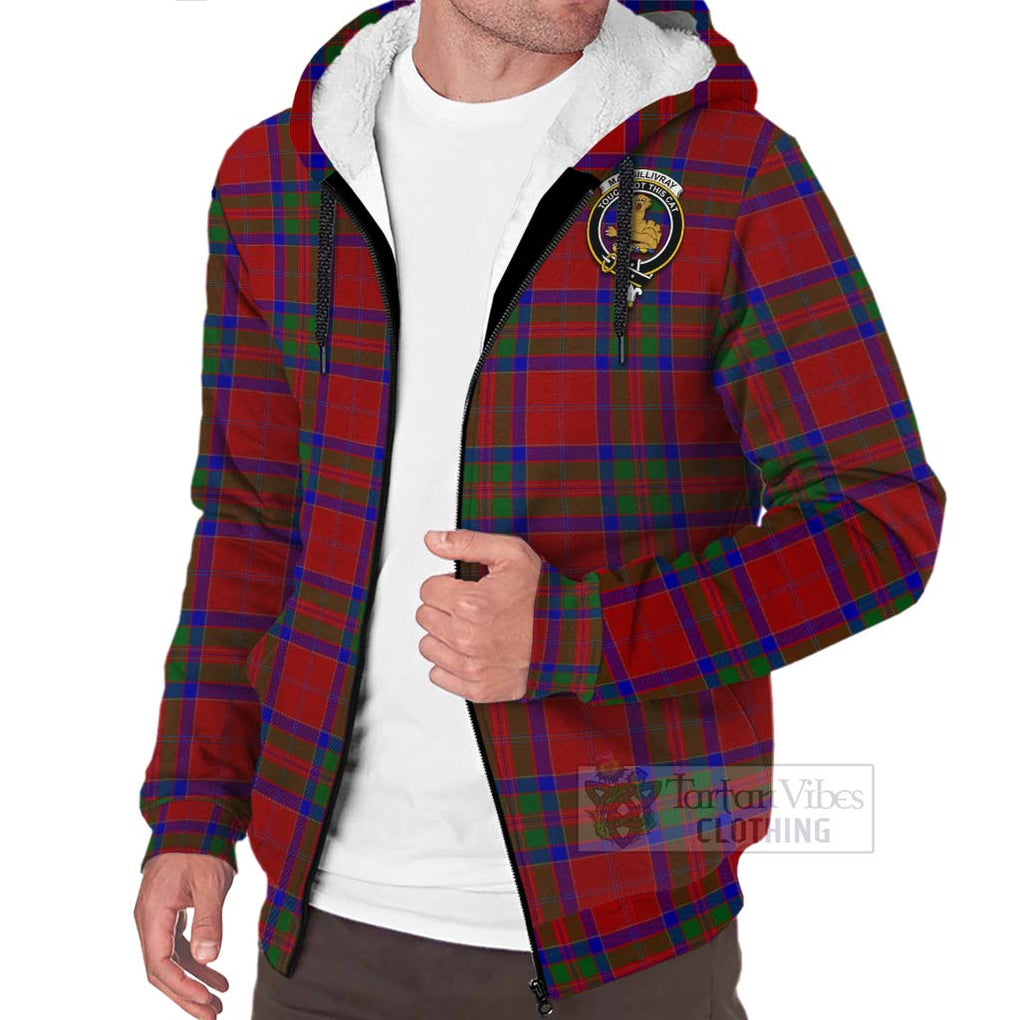 Tartan Vibes Clothing MacGillivray (McGillivray) Tartan Sherpa Hoodie with Family Crest Celtic Skull Style