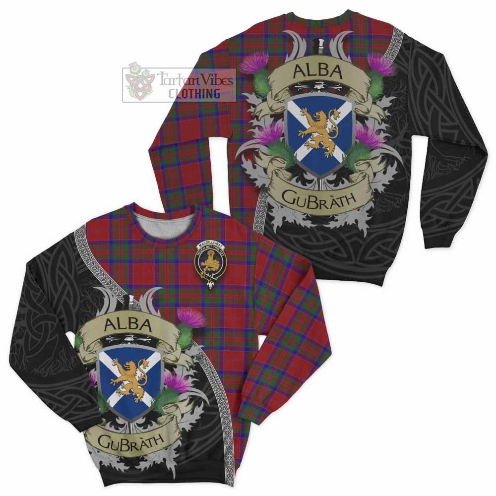MacGillivray (McGillivray) Tartan Family Crest Sweatshirt Lion Rampant Royal Thistle Shield Celtic Inspired - Tartan Vibes Clothing