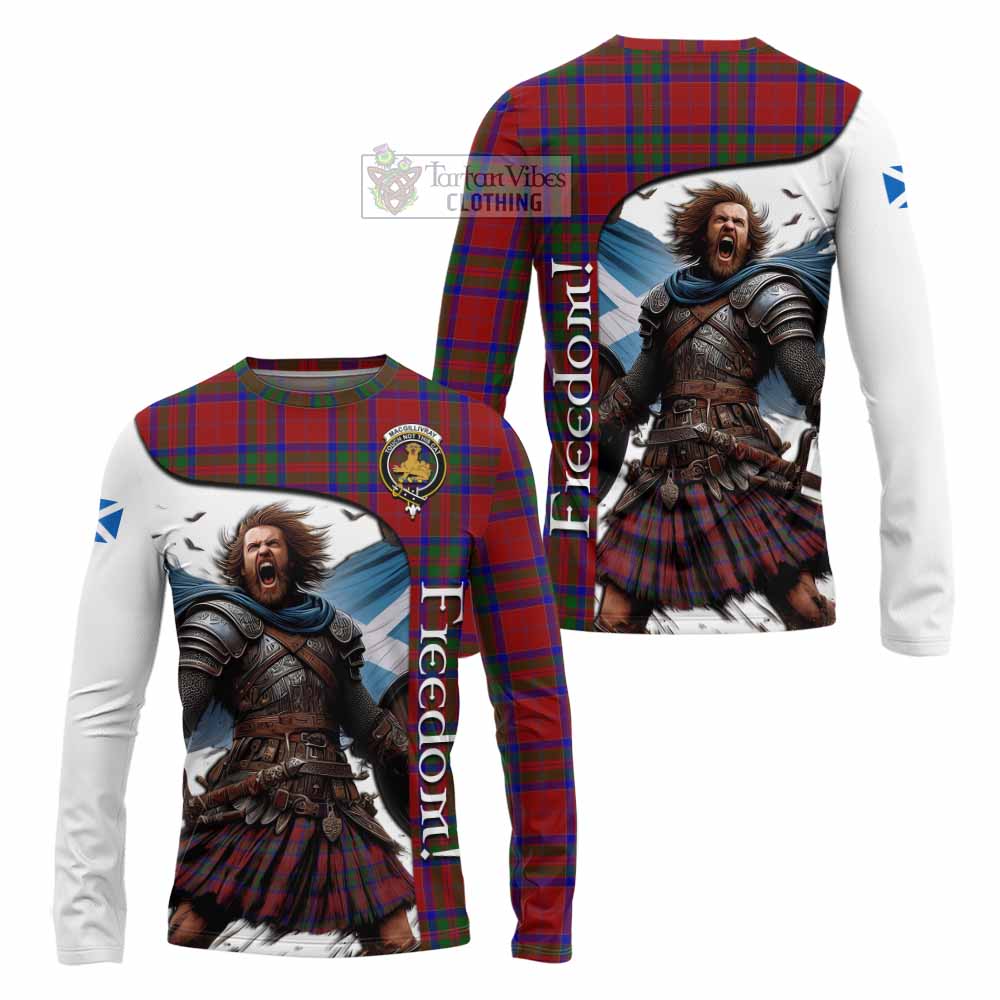 Tartan Vibes Clothing MacGillivray (McGillivray) Crest Tartan Long Sleeve T-Shirt Inspired by the Freedom of Scottish Warrior