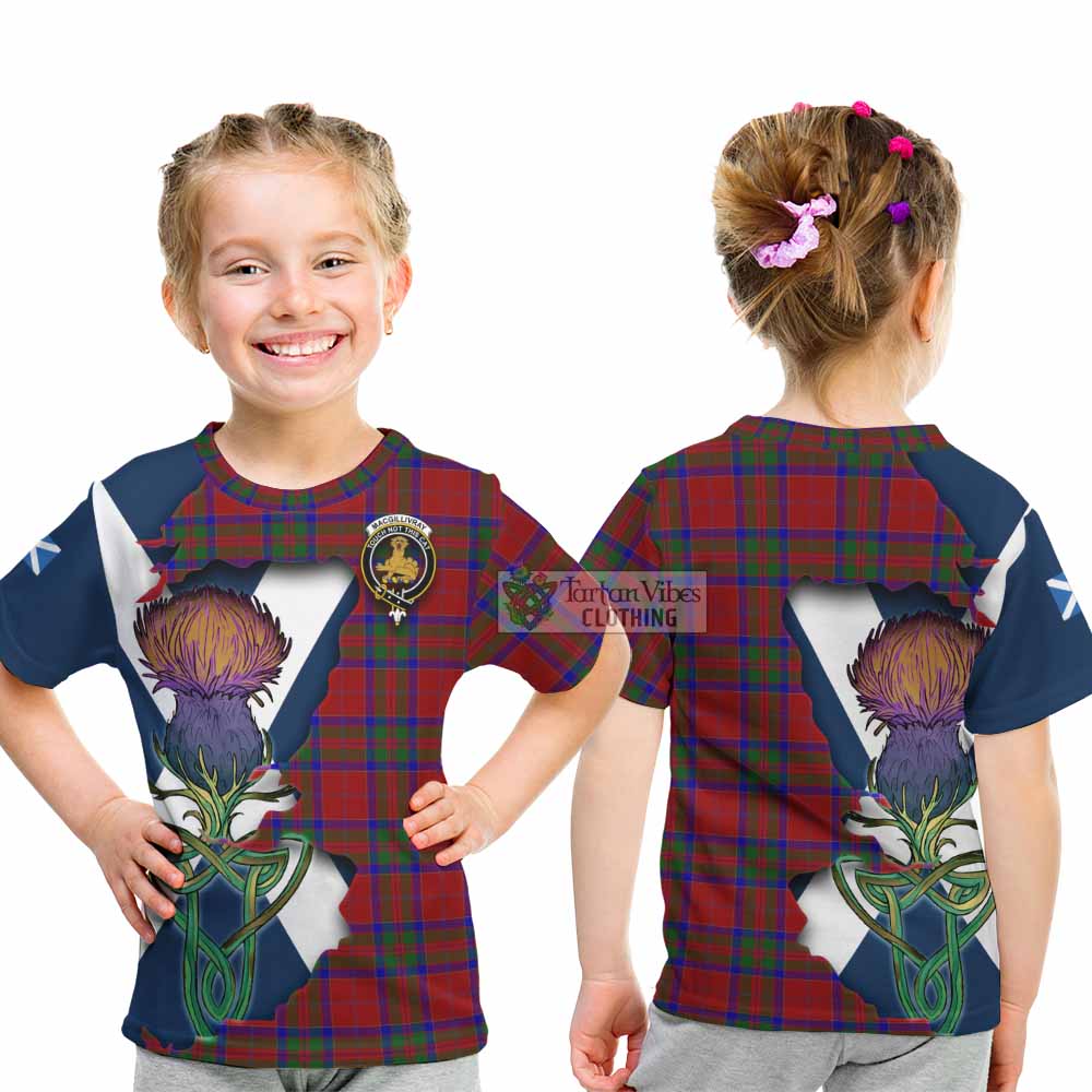 MacGillivray (McGillivray) Tartan Family Crest Kid T-Shirt Scottish Thistle Celtic Inspired - Tartan Vibes Clothing