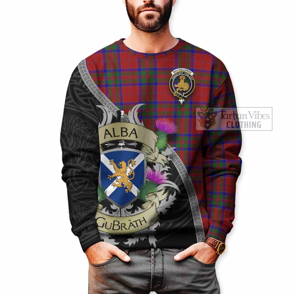 MacGillivray (McGillivray) Tartan Family Crest Sweatshirt Lion Rampant Royal Thistle Shield Celtic Inspired - Tartan Vibes Clothing