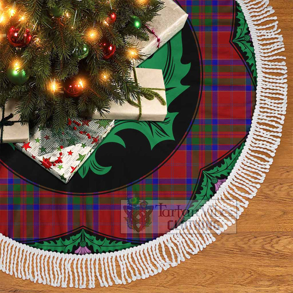 Tartan Vibes Clothing MacGillivray (McGillivray) Tartan Christmas Tree Skirt Scottish Thistle Style