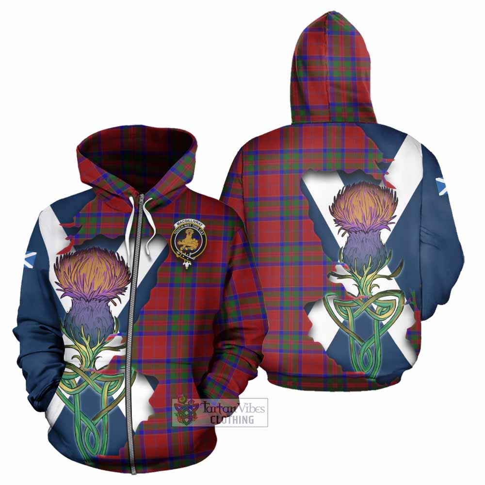MacGillivray (McGillivray) Tartan Family Crest Hoodie Scottish Thistle Celtic Inspired Zip Hoodie - Tartan Vibes Clothing