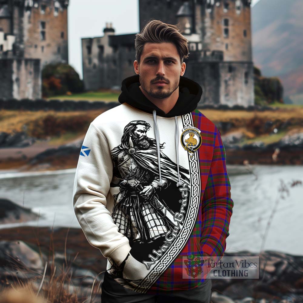 Tartan Vibes Clothing MacGillivray (McGillivray) Tartan Clan Crest Cotton Hoodie with Highlander Warrior Celtic Style