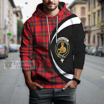 MacGillivray Modern Tartan Hoodie with Family Crest Circle Style