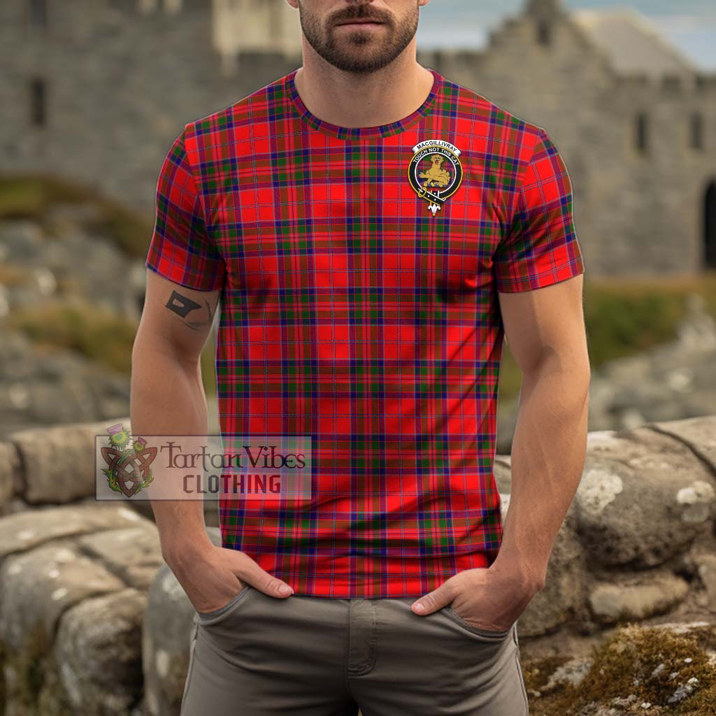 Tartan Vibes Clothing MacGillivray Modern Tartan Cotton T-Shirt with Family Crest