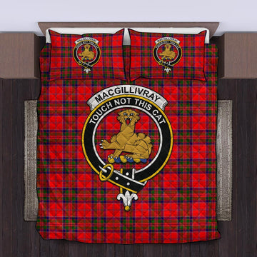 MacGillivray Modern Tartan Quilt Bed Set with Family Crest