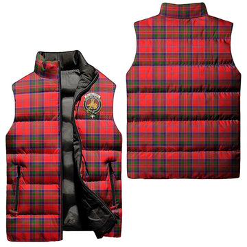 MacGillivray Modern Tartan Sleeveless Puffer Jacket with Family Crest