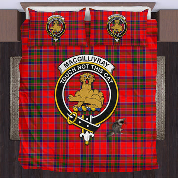 MacGillivray Modern Tartan Bedding Set with Family Crest