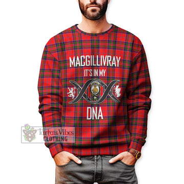 MacGillivray Modern Tartan Sweatshirt with Family Crest DNA In Me Style