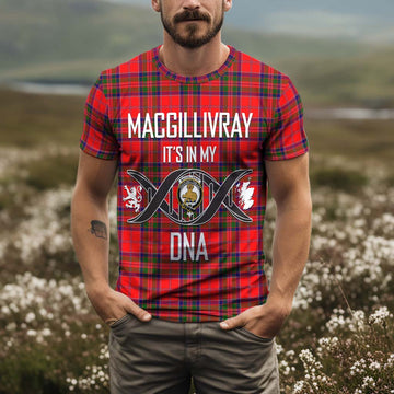 MacGillivray Modern Tartan T-Shirt with Family Crest DNA In Me Style