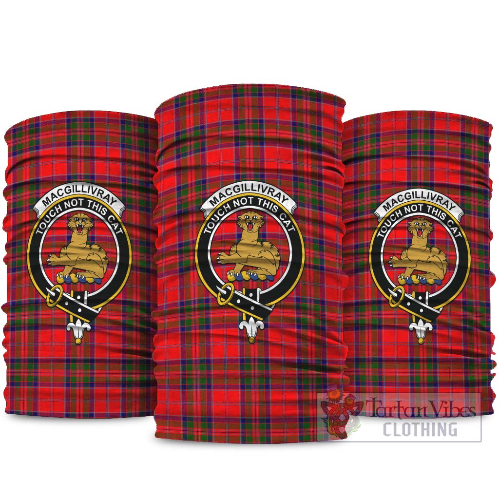 MacGillivray Modern Tartan Neck Gaiters, Tartan Bandanas, Tartan Head Band with Family Crest