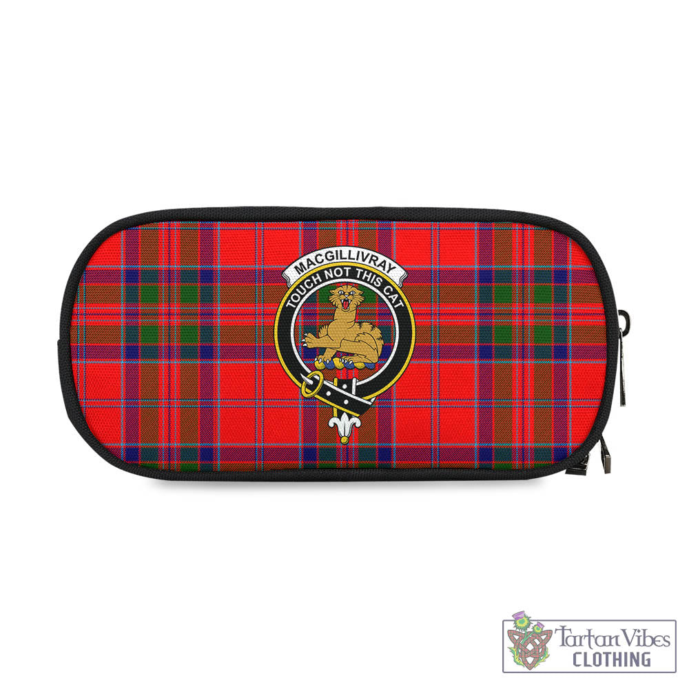 Tartan Vibes Clothing MacGillivray Modern Tartan Pen and Pencil Case with Family Crest