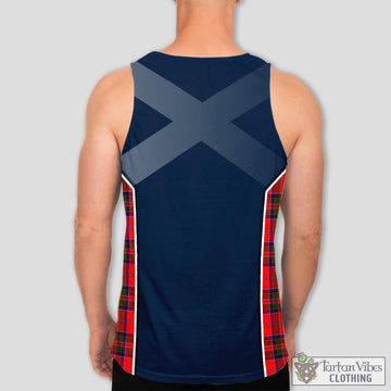 MacGillivray Modern Tartan Men's Tanks Top with Family Crest and Scottish Thistle Vibes Sport Style