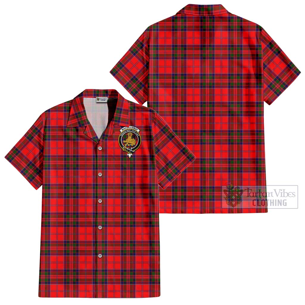 Tartan Vibes Clothing MacGillivray Modern Tartan Cotton Hawaiian Shirt with Family Crest