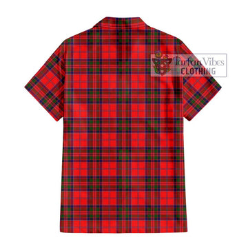 MacGillivray Modern Tartan Short Sleeve Button Shirt with Family Crest DNA In Me Style