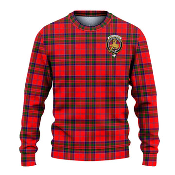 MacGillivray Modern Tartan Knitted Sweater with Family Crest