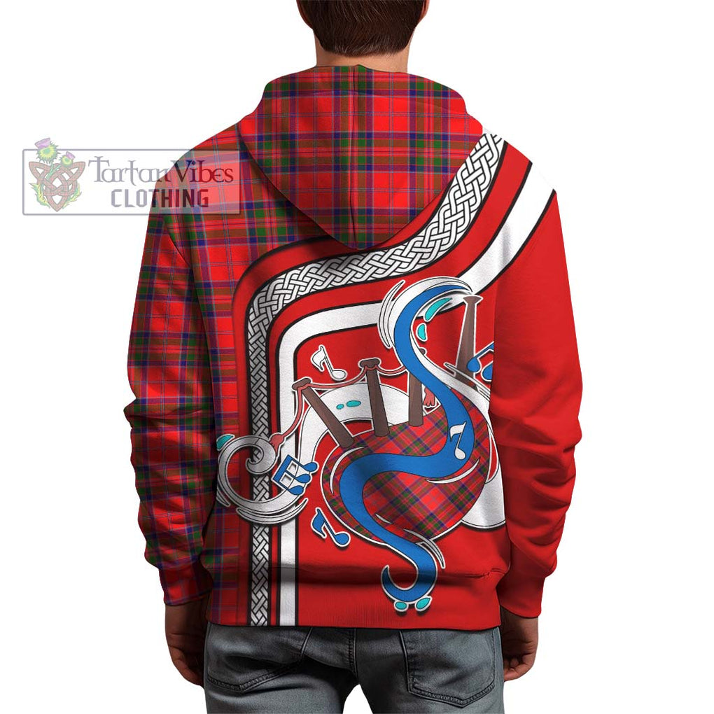 MacGillivray Modern Tartan Hoodie with Epic Bagpipe Style - Tartanvibesclothing Shop