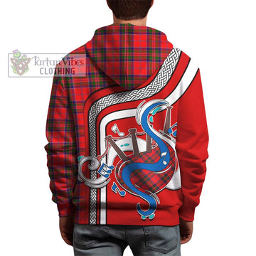 MacGillivray Modern Tartan Hoodie with Epic Bagpipe Style