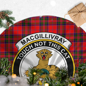 MacGillivray Modern Tartan Christmas Tree Skirt with Family Crest