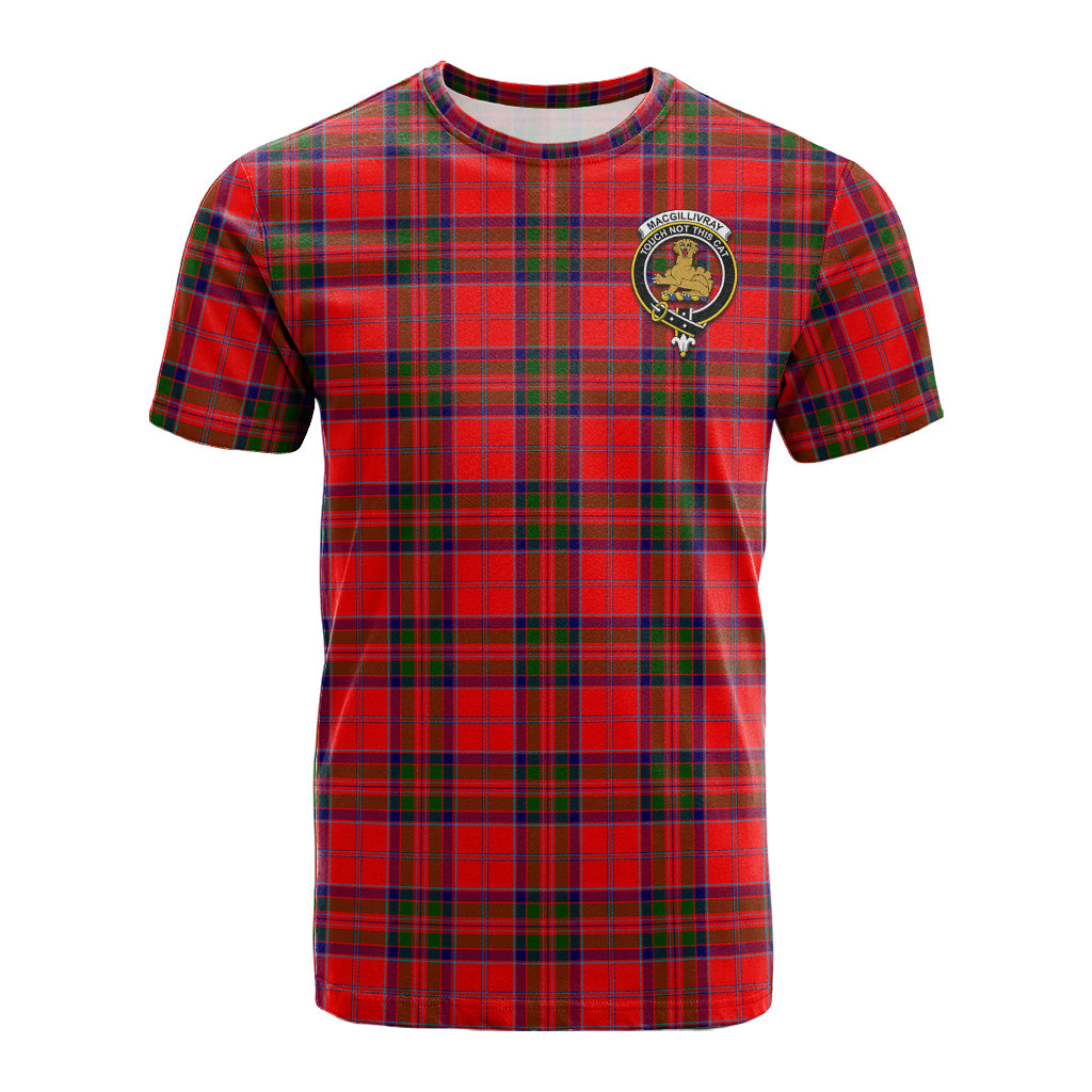 MacGillivray Modern Tartan T-Shirt with Family Crest - Tartan Vibes Clothing