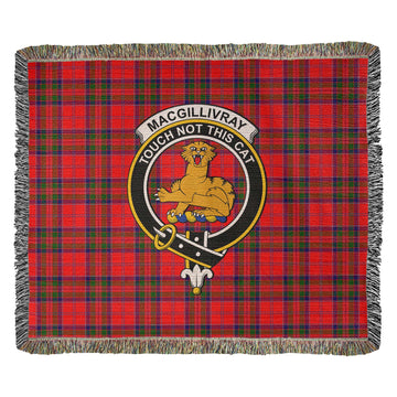 MacGillivray Modern Tartan Woven Blanket with Family Crest