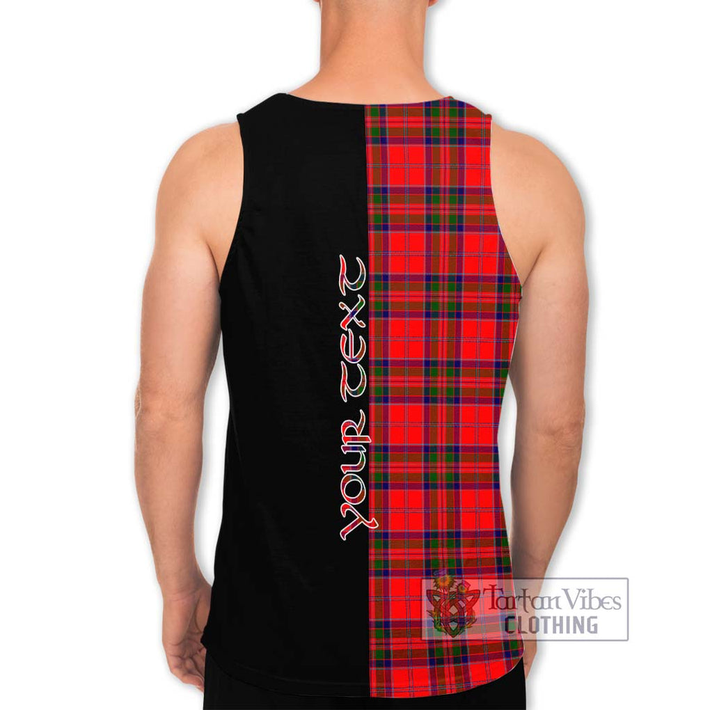 MacGillivray Modern Tartan Men's Tank Top with Family Crest and Half Of Me Style - Tartanvibesclothing Shop