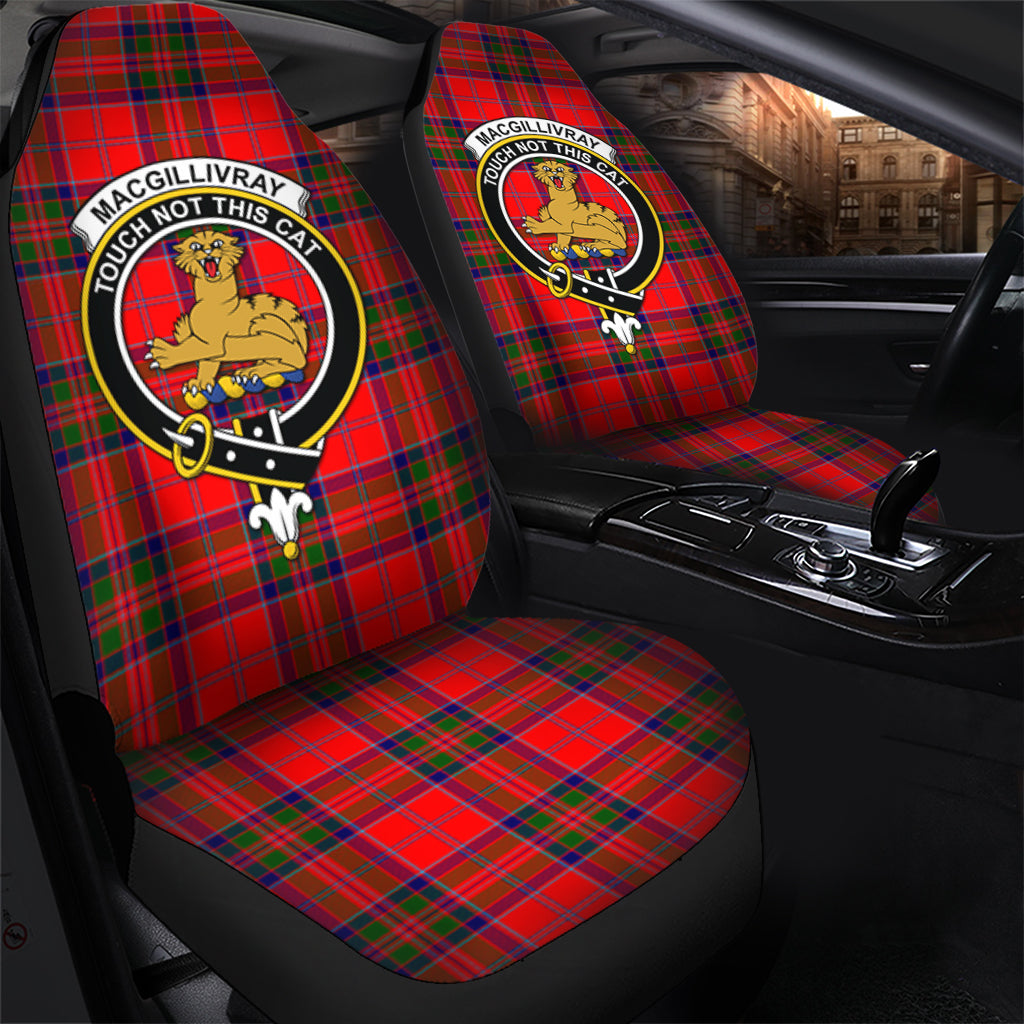 MacGillivray Modern Tartan Car Seat Cover with Family Crest - Tartanvibesclothing