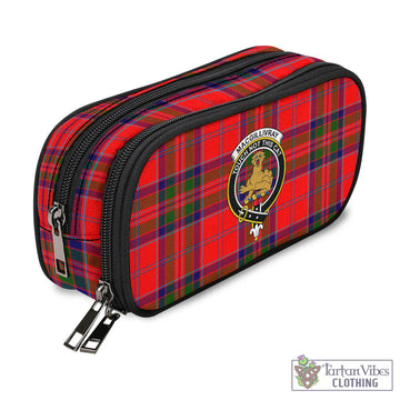 MacGillivray Modern Tartan Pen and Pencil Case with Family Crest