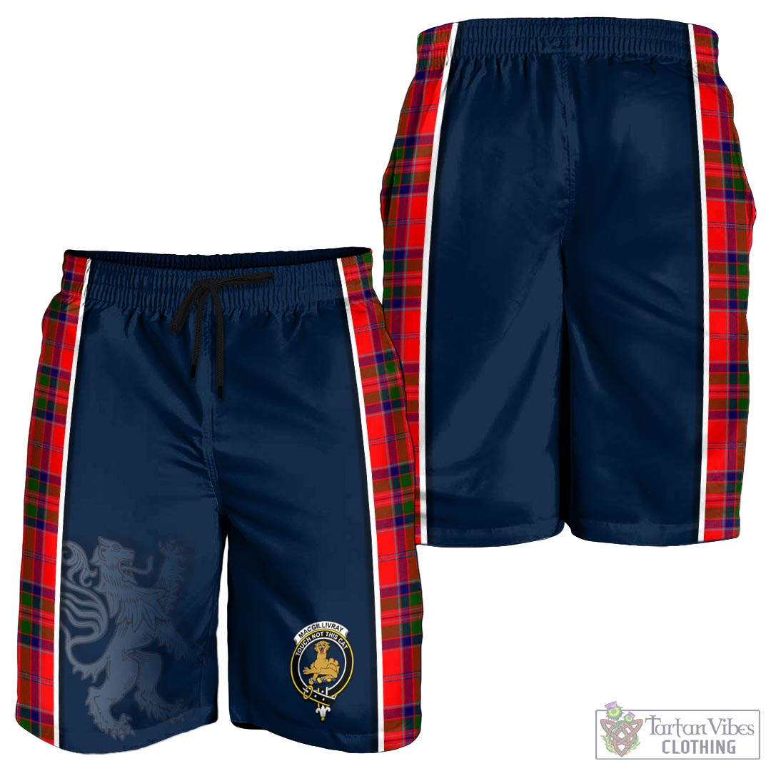 Tartan Vibes Clothing MacGillivray Modern Tartan Men's Shorts with Family Crest and Lion Rampant Vibes Sport Style