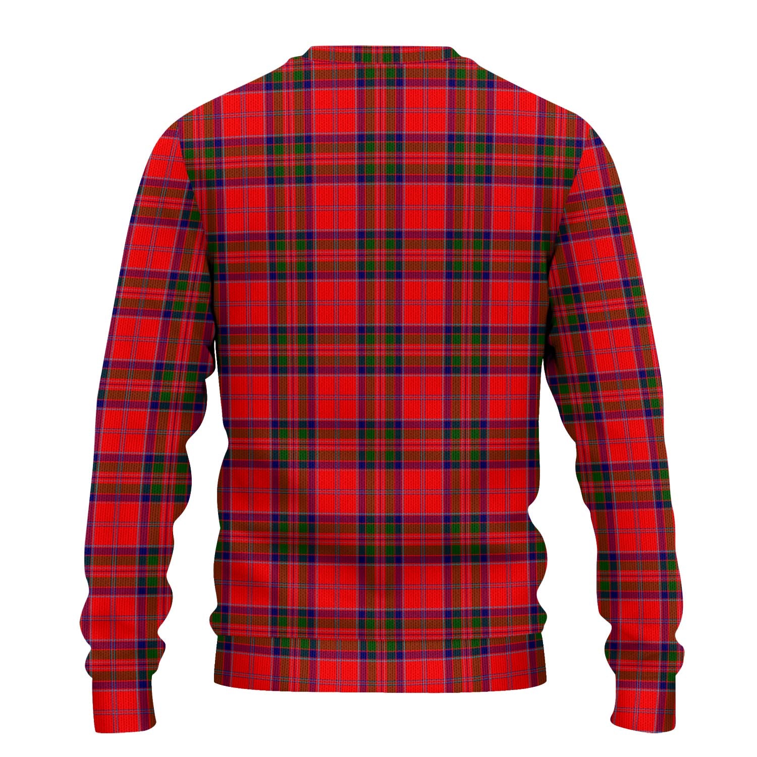 MacGillivray Modern Tartan Knitted Sweater with Family Crest - Tartanvibesclothing