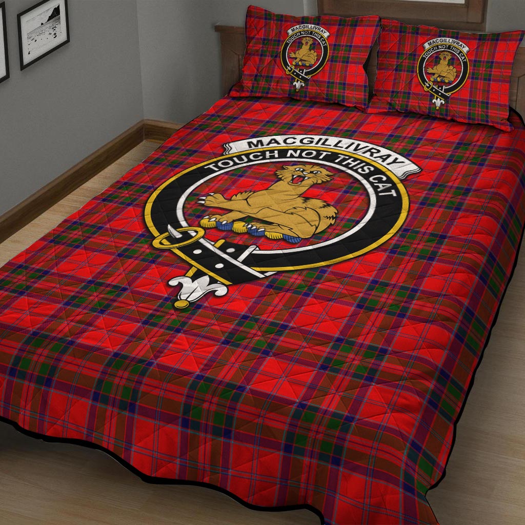 MacGillivray Modern Tartan Quilt Bed Set with Family Crest - Tartanvibesclothing