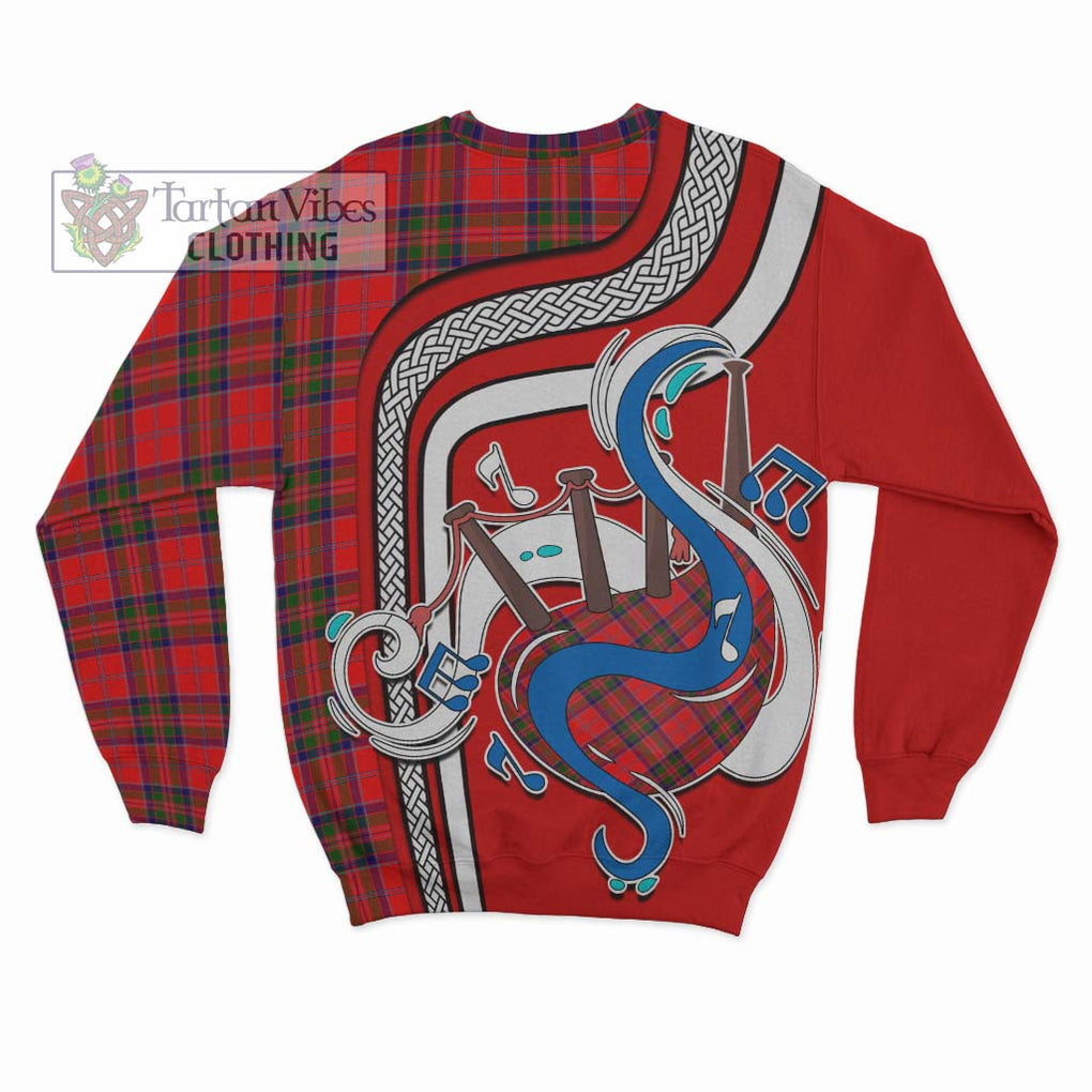 Tartan Vibes Clothing MacGillivray Modern Tartan Sweatshirt with Epic Bagpipe Style