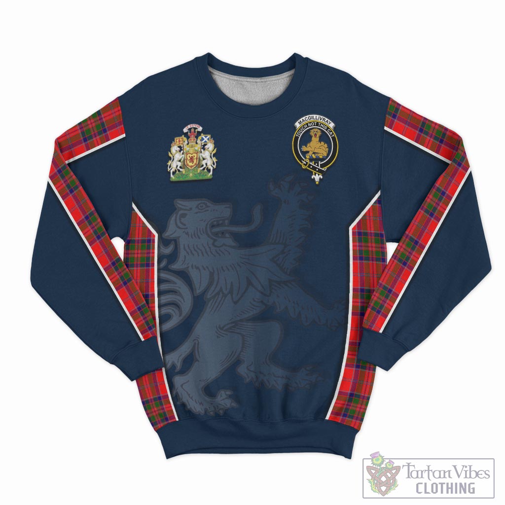 Tartan Vibes Clothing MacGillivray Modern Tartan Sweater with Family Crest and Lion Rampant Vibes Sport Style