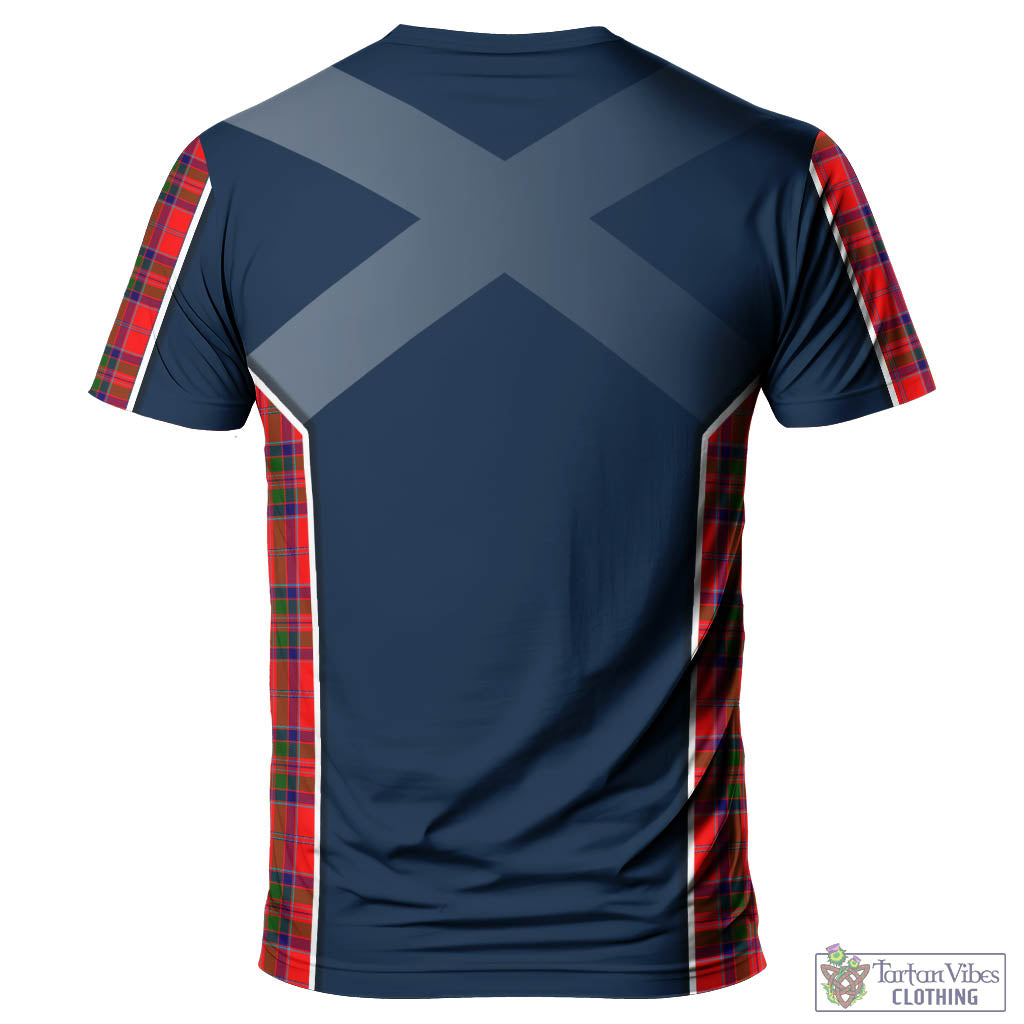 Tartan Vibes Clothing MacGillivray Modern Tartan T-Shirt with Family Crest and Lion Rampant Vibes Sport Style