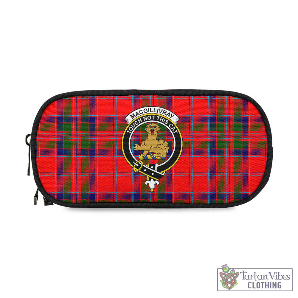 Tartan Vibes Clothing MacGillivray Modern Tartan Pen and Pencil Case with Family Crest