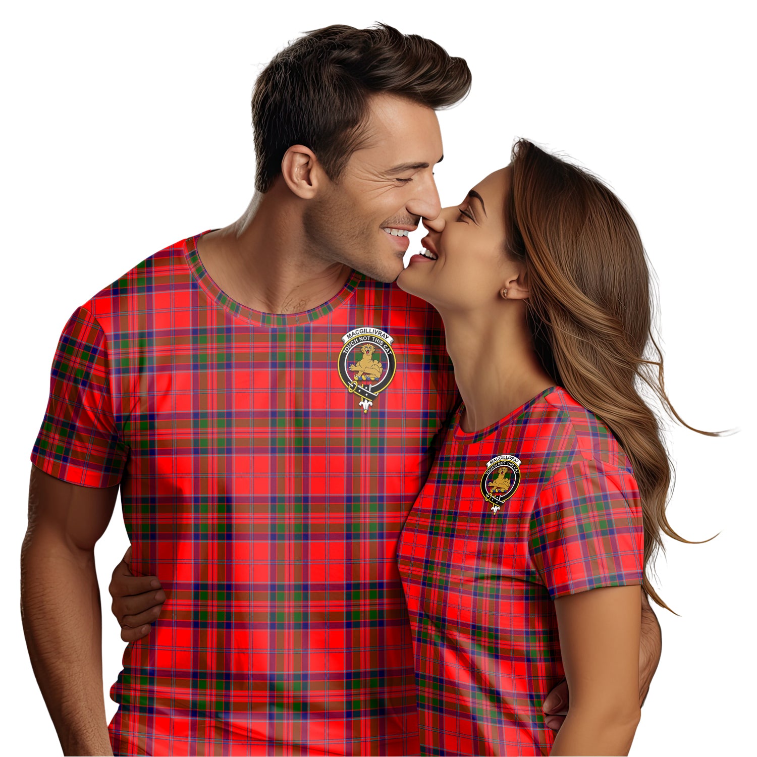 MacGillivray Modern Tartan T-Shirt with Family Crest - Tartan Vibes Clothing