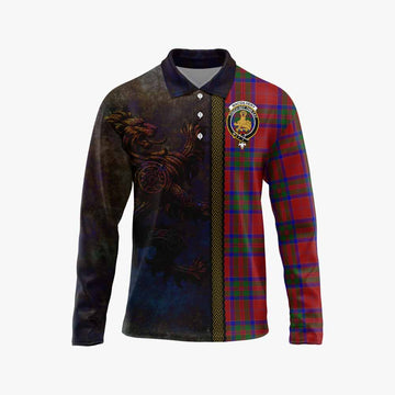 MacGilvery (McGilvery) Tartan Family Crest Long Sleeve Polo Shirt Alba Gu Brath Be Brave Lion Ancient Style Unisex - Tartan Vibes Clothing