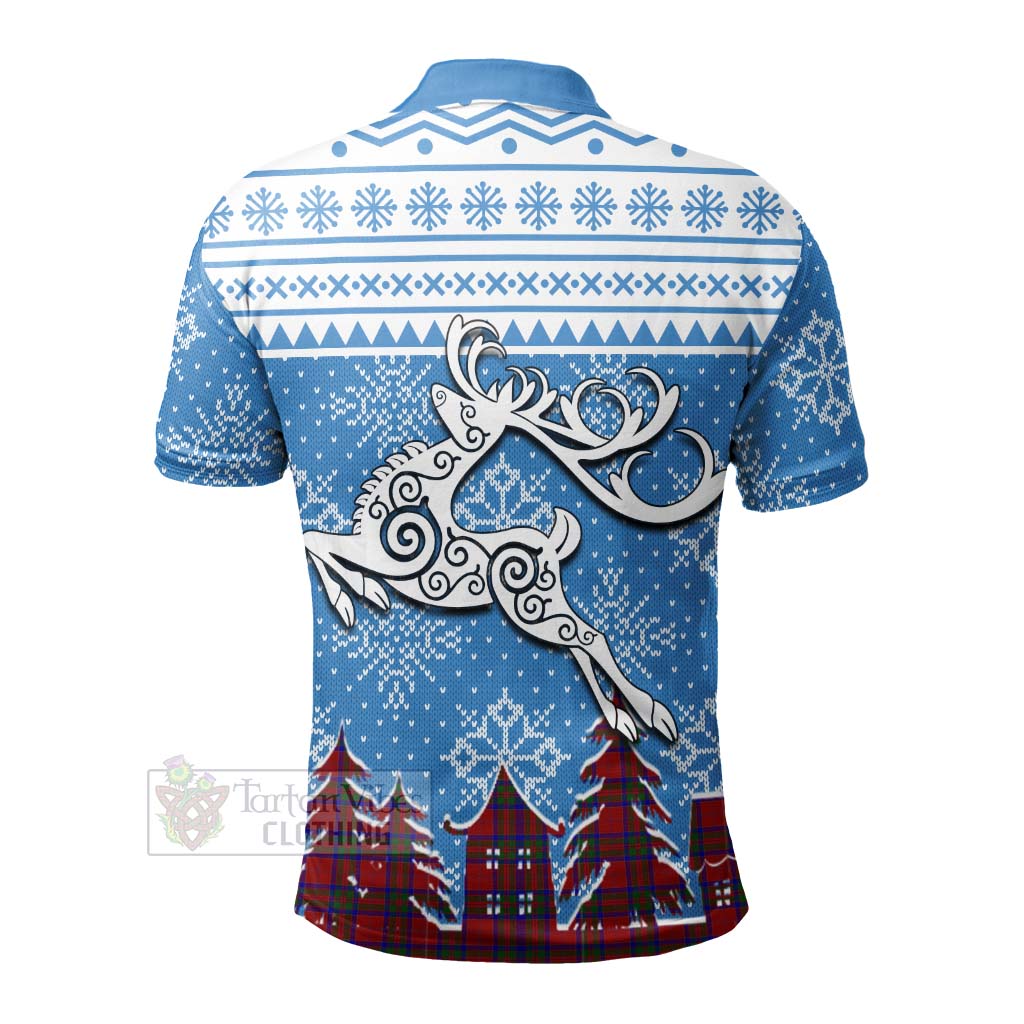MacGilvery (McGilvery) Clan Christmas Polo Shirt Celtic Reindeer Style - Tartan Vibes Clothing