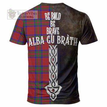 MacGilvery (McGilvery) Tartan Family Crest T-Shirt Alba Gu Brath Be Brave Lion Ancient Style - Tartan Vibes Clothing