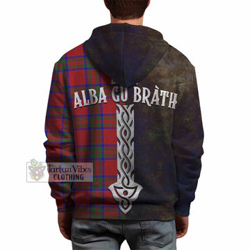 MacGilvery (McGilvery) Tartan Family Crest Hoodie Alba Gu Brath Be Brave Lion Ancient Style - Tartan Vibes Clothing