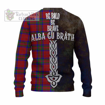 MacGilvery (McGilvery) Tartan Family Crest Knitted Sweater Alba Gu Brath Be Brave Lion Ancient Style - Tartan Vibes Clothing