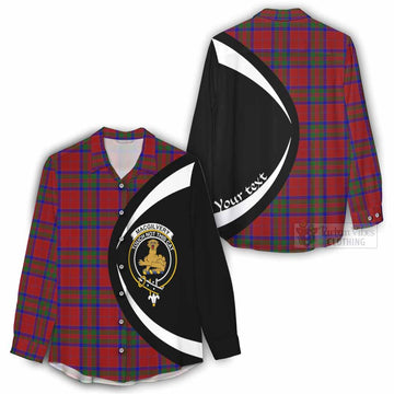 MacGilvery (McGilvery) Tartan Women's Casual Shirt with Family Crest Circle Style