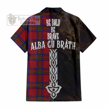 MacGilvery (McGilvery) Tartan Family Crest Hawaiian Shirt Alba Gu Brath Be Brave Lion Ancient Style - Tartan Vibes Clothing