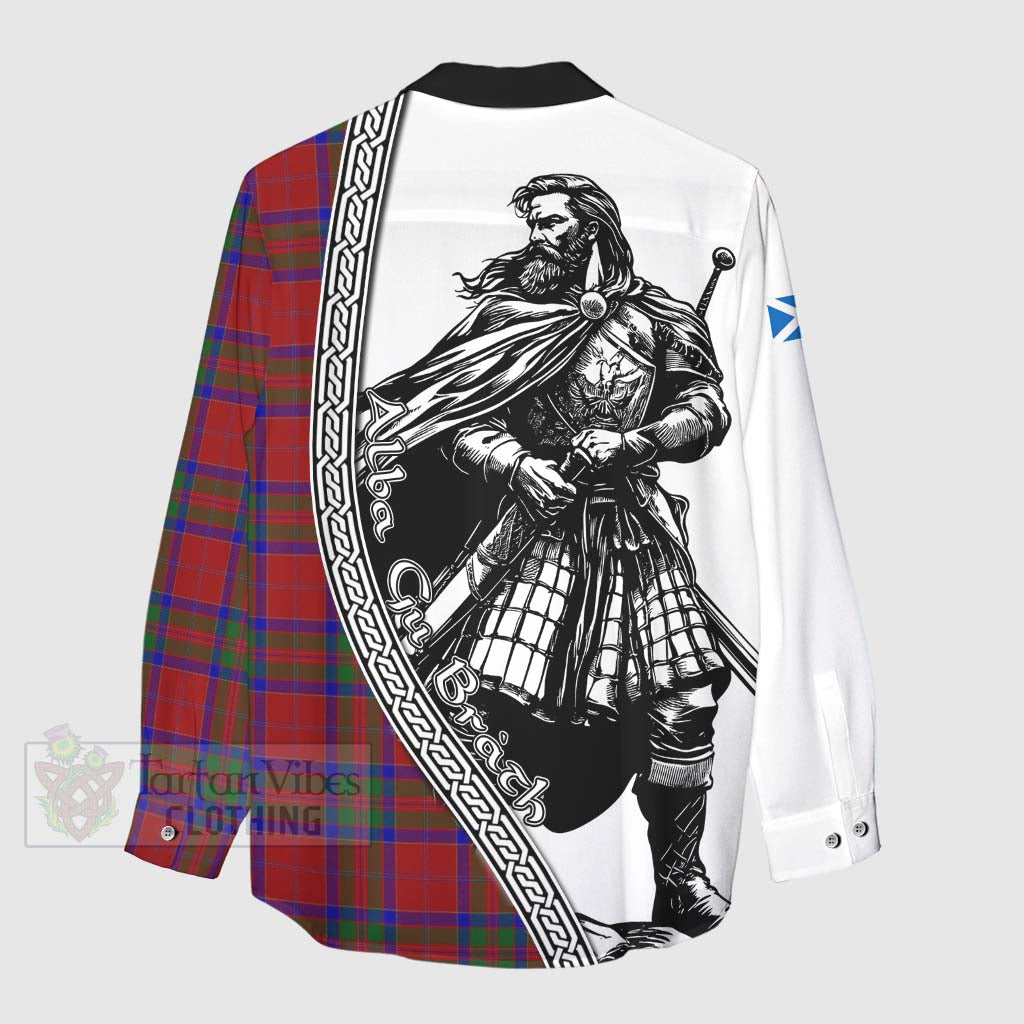 Tartan Vibes Clothing MacGilvery (McGilvery) Tartan Clan Crest Women's Casual Shirt with Highlander Warrior Celtic Style