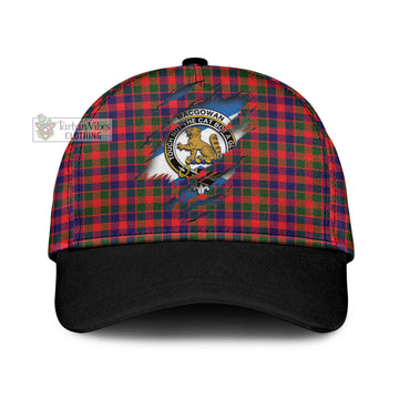 MacGowan (McGowan) Tartan Classic Cap with Family Crest In Me Style