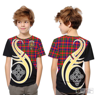 MacGowan (McGowan) Tartan Kid T-Shirt with Family Crest and Celtic Symbol Style Youth XL Size14 - Tartan Vibes Clothing