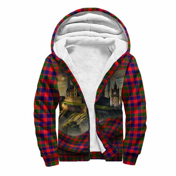 MacGowan (McGowan) Tartan Family Crest Sherpa Hoodie with Scottish Ancient Castle Style Unisex S - Tartan Vibes Clothing