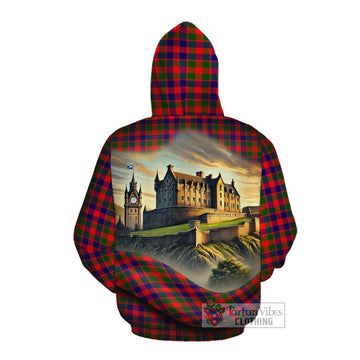 MacGowan (McGowan) Tartan Family Crest Cotton Hoodie with Scottish Ancient Castle Style Pullover Hoodie - Tartan Vibes Clothing